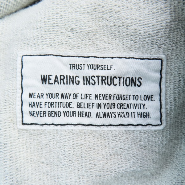 実際に弊社で買取させて頂いたMaisonMIHARA YASUHIRO/メゾンミハラヤスヒロ SMILY FACE HOODIE/プリント プルオーバーパーカー A12HD672/48の画像 5枚目