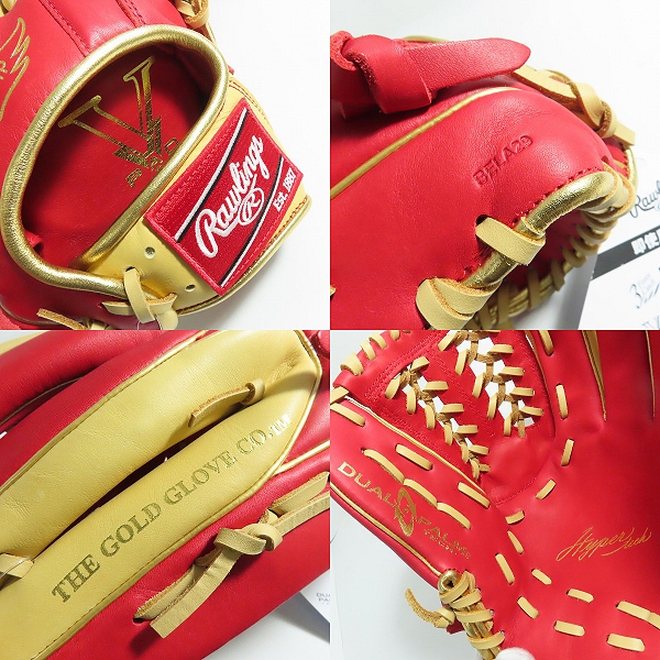 実際に弊社で買取させて頂いた【未使用】Rawlings/ローリングス  軟式  右投げ用 オールラウンド グローブ/グラブ GR4HTCN55Wの画像 4枚目