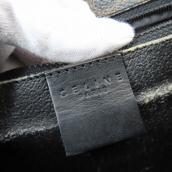 実際に弊社で買取させて頂いたCELINE/セリーヌ オールド クラッチ/セカンドバッグ マカダム柄の画像 4枚目