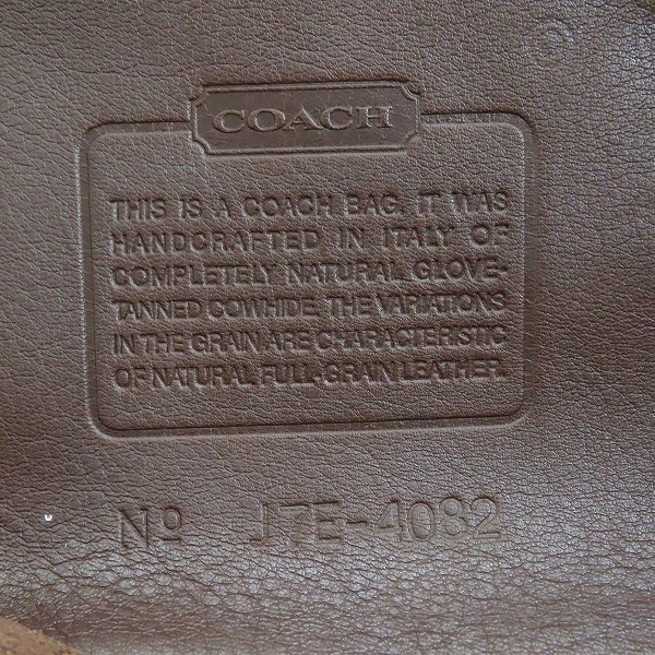 実際に弊社で買取させて頂いたCOACH/コーチ オールドコーチ レザー トートバッグ 4082の画像 4枚目