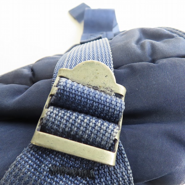 実際に弊社で買取させて頂いたPORTER Classic/ポータークラシック SUPER NYLON WAIST BAG スーパーナイロン インディゴブルー ウエストバッグの画像 6枚目