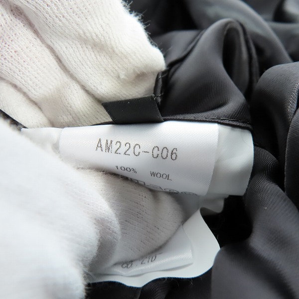 実際に弊社で買取させて頂いたato/アトウ WOOL TRENCH-COAT/ウールトレンチコート AM22C-C06/48の画像 5枚目