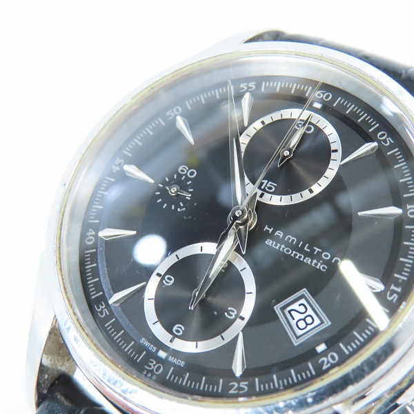 実際に弊社で買取させて頂いたHAMILTON/ハミルトン ジャズマスタークロノグラフ 自動巻き 腕時計/H326160の画像 5枚目