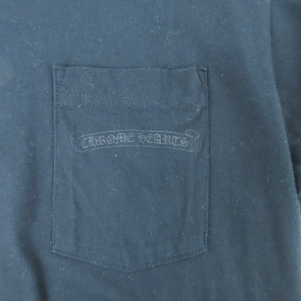 実際に弊社で買取させて頂いた【JPタグ】CHROME HEARTS/クロムハーツ Striped Dagger Tee ストライプダガーTシャツ/Mの画像 7枚目