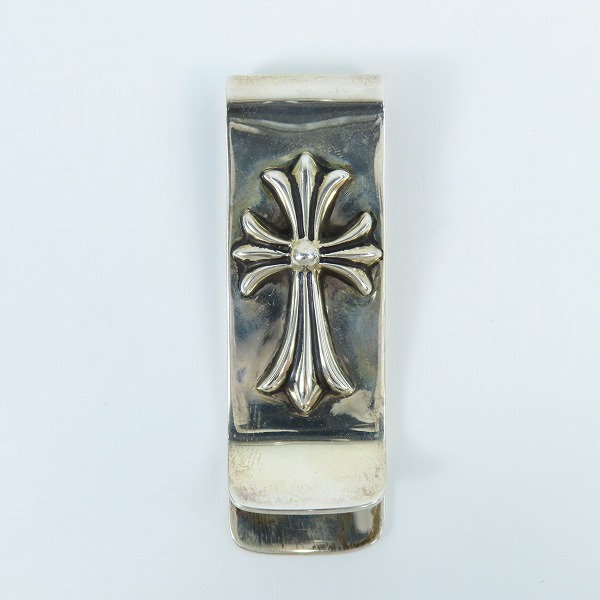 実際に弊社で買取させて頂いた【インボイス原本】CHROME HEARTS/クロムハーツ MNY CLIP SML CH CRS/スモールCH クロス マネークリップの画像 1枚目