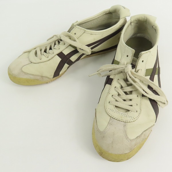 実際に弊社で買取させて頂いたOnitsuka Tiger/オニツカタイガー MEXICO 66/メキシコ レザースニーカー TH4J2L/27