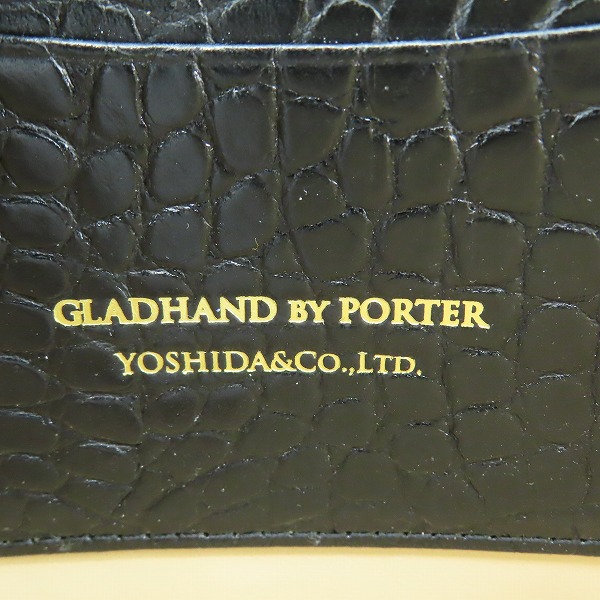 実際に弊社で買取させて頂いたGLADHAND×PORTER/グラッドハンド×ポーター BELONGINGS ZIP WALLET ラウンドジップ 長財布の画像 4枚目