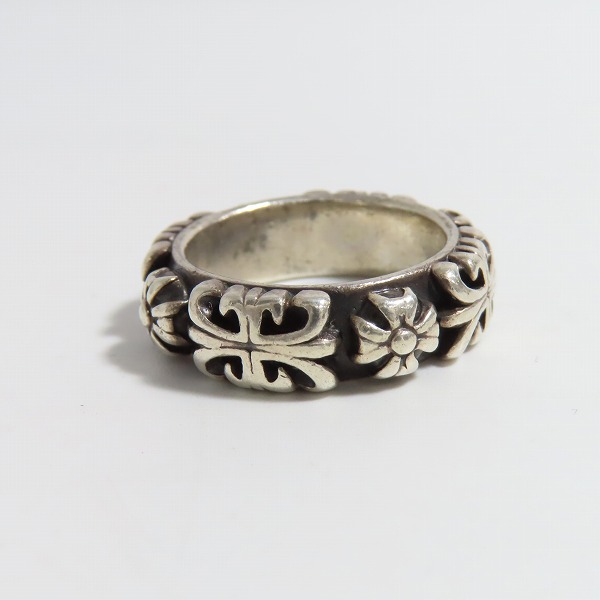 実際に弊社で買取させて頂いたA&G/エーアンドジー クロス シルバーリング 16.5～17号の画像 4枚目