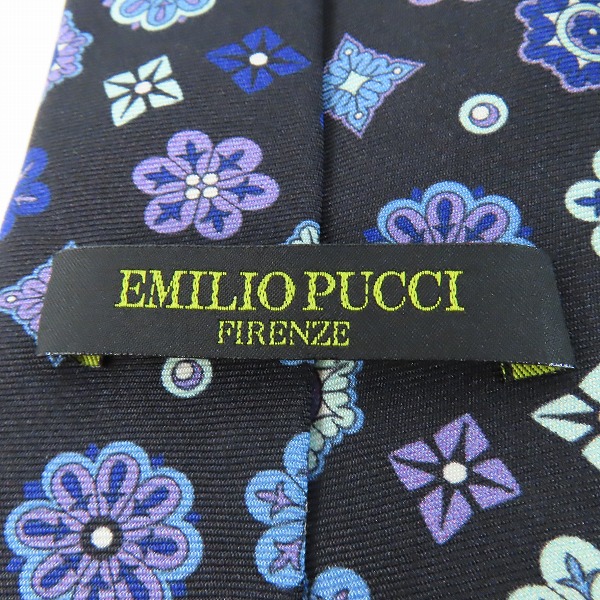 実際に弊社で買取させて頂いたEMILIO PUCCI/エミリオプッチ 総柄 シルクネクタイの画像 1枚目