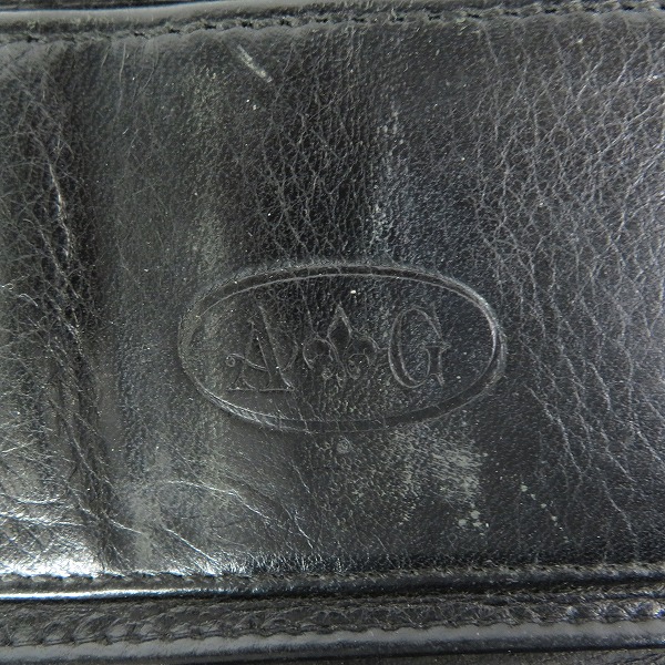 実際に弊社で買取させて頂いたA&G/エーアンドジー レザー 三つ折り 長財布の画像 4枚目