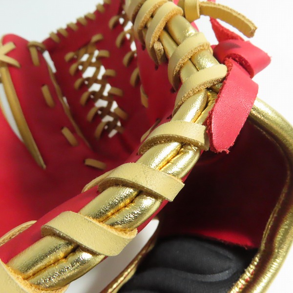 実際に弊社で買取させて頂いたRawlings/ローリングス HYPER TECH COLOR SYNC 軟式/左投げ用 オールラウンド用 グローブ/グラブ GR4HTCN55Wの画像 8枚目