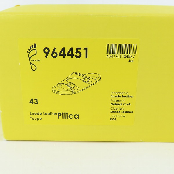 実際に弊社で買取させて頂いたTATAMI BIRKENSTOCK/タタミ ビルケンシュトック PILICA  ピリツァ サンダル 964451/43の画像 8枚目