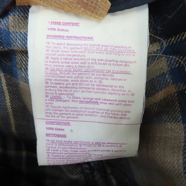 実際に弊社で買取させて頂いたBelstaff/ベルスタッフ 70' トライアルマスター プロフェッショナル ワックス コットンパンツ size 28の画像 4枚目
