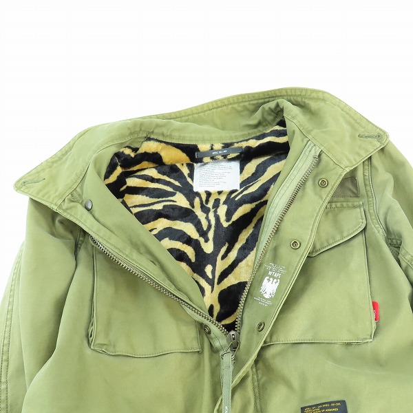 実際に弊社で買取させて頂いたWTAPS/ダブルタップス jungle M-65 SATIN CROSS BONE/クロスボーンミリタリー ジャケット 112GWDT-JKM04S/1の画像 2枚目