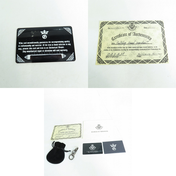 実際に弊社で買取させて頂いた【ギャラ付き】gabor/ガボール 生前 ブルドッグ ペンダントトップの画像 9枚目