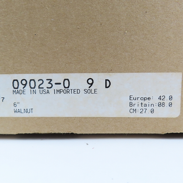 実際に弊社で買取させて頂いたRED WING/レッドウィング BECKMAN/ベックマンブーツ 9023/9Dの画像 9枚目