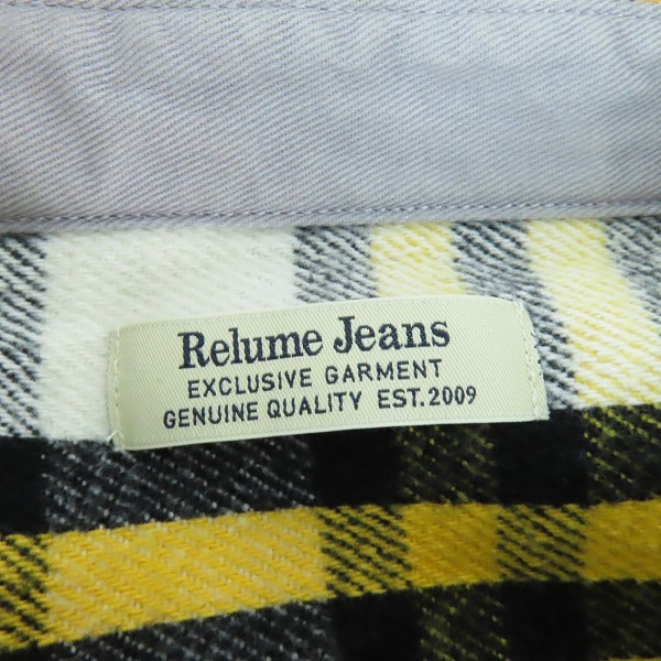 実際に弊社で買取させて頂いたJOURNAL STANDARD relumee jeans/ジャーナルスタンダード レリューム ジーンズ チェック ネルシャツ/Lの画像 2枚目