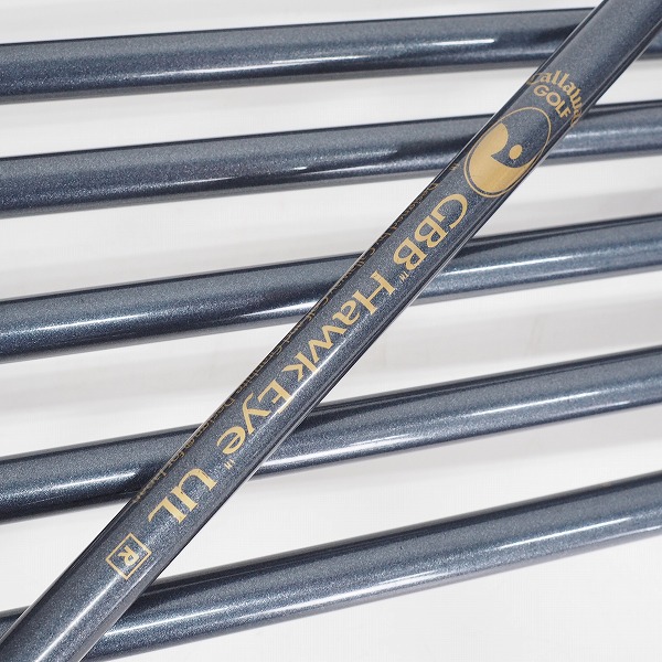 実際に弊社で買取させて頂いたCallaway/キャロウェイ Hawk Eye/ホークアイ チタン アイアン #5～9,P,A,Sw 8本セット GBB Hawk Eye UL FLEX:Rの画像 6枚目