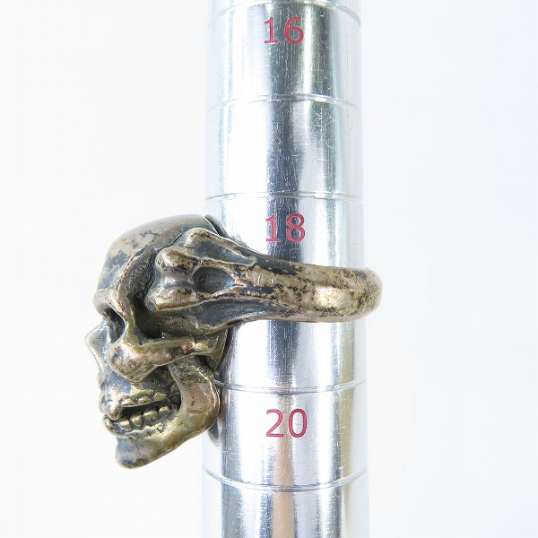 実際に弊社で買取させて頂いたLEATHERS&TREASURES/レザーズ＆トレジャーズ スカル リング 19-19.5号の画像 7枚目