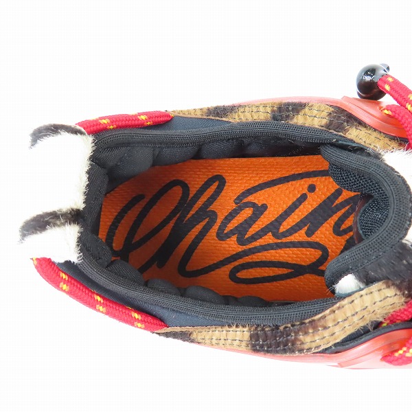 実際に弊社で買取させて頂いたVERSACE/ヴェルサーチ Chain Reaction/チェーンリアクション スニーカー レオパード DSU7071/43の画像 4枚目