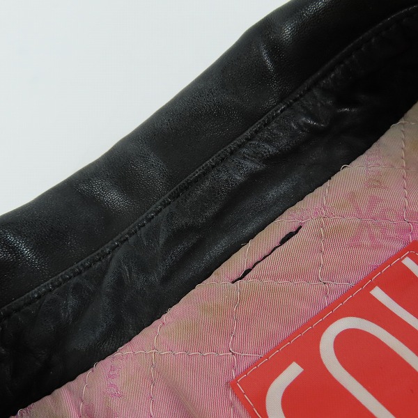 実際に弊社で買取させて頂いたmastermind JAPAN×THEATER8/マスターマインド×シアターエイト レザージャケット 8BM-BL01-D-D/Lの画像 6枚目