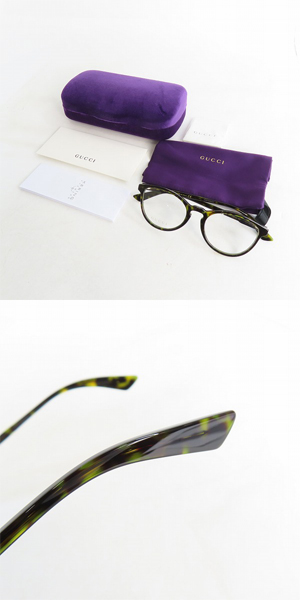 実際に弊社で買取させて頂いたGUCCI/グッチ メガネフレーム アイウェア GG0534OA-002の画像 9枚目
