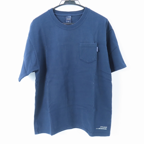 実際に弊社で買取させて頂いたAPPLEBUM/アップルバム 胸ポケット 半袖Tシャツ ダークネイビー/L
