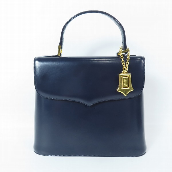 実際に弊社で買取させて頂いたYves Saint Laurent/イブサンローラン YSL ロゴチャーム付 レザー ハンドバッグ