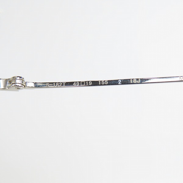 実際に弊社で買取させて頂いた999.9/フォーナインズ メガネフレーム アイウェア S-182Tの画像 5枚目