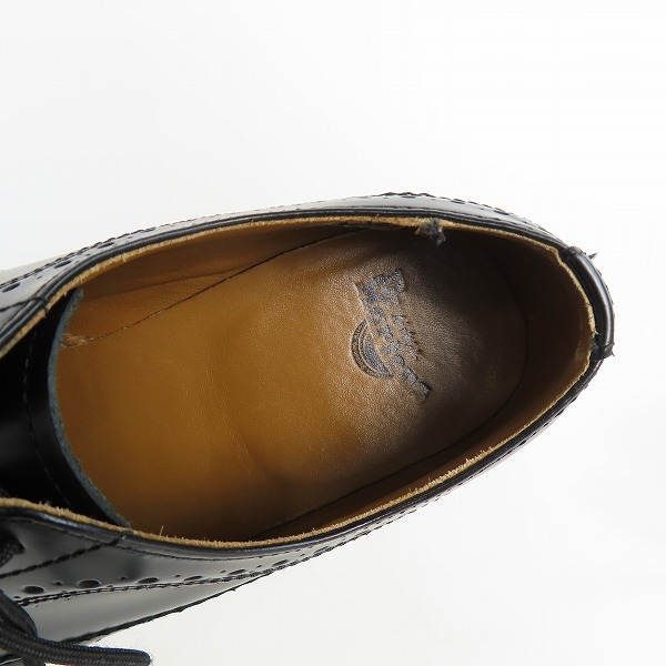 実際に弊社で買取させて頂いたDr.Martens/ドクターマーチン 3989 ウィングチップ レザーシューズ/黒 UK4の画像 4枚目