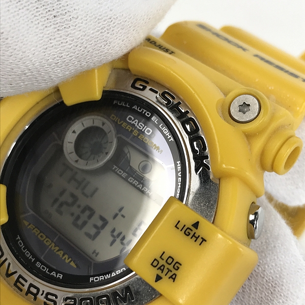 実際に弊社で買取させて頂いたG-SHOCK/Gショック FROGMAN フロッグマン タフソーラー GF-8250-9JFの画像 5枚目