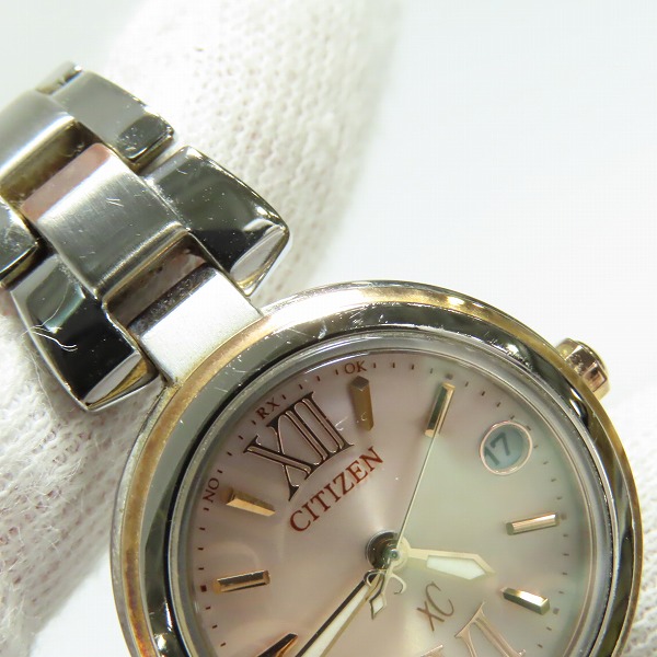 実際に弊社で買取させて頂いたCITIZEN/シチズン XC/クロスシー  MINISOL/ミニソル エコ・ドライブ ES8134-52Wの画像 6枚目