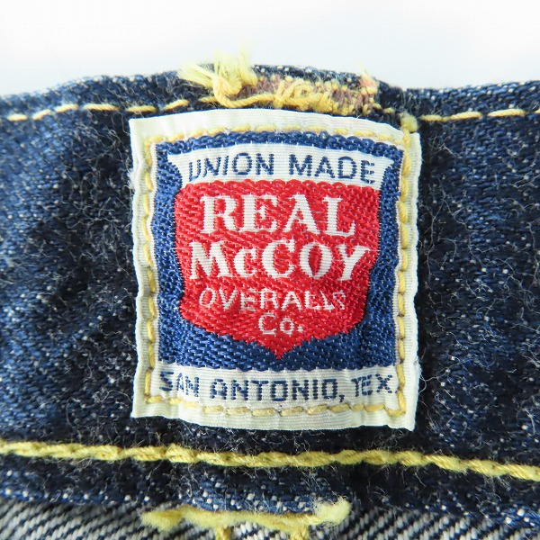実際に弊社で買取させて頂いたTHE REAL MCCOYS/リアルマッコイズ S.A.5 QMC DEPOT 1012 S613 大戦モデル デニムパンツ /W30L34の画像 2枚目