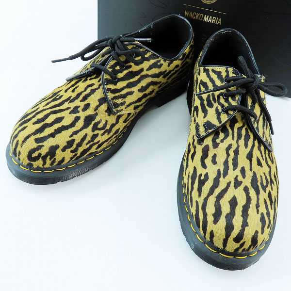 実際に弊社で買取させて頂いたWACKO MARIA×Dr.Martens/ワコマリア×ドクターマーチン 1461 3ホール ブーツ レオパード 31371372/UK9