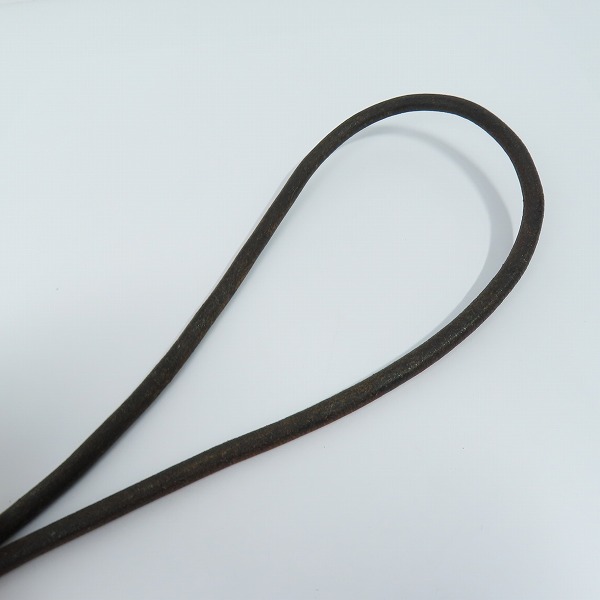 実際に弊社で買取させて頂いたBVLGARI/ブルガリ メタル×レザー チョーカーネックレス ケース付きの画像 1枚目