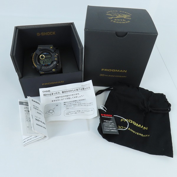 実際に弊社で買取させて頂いたG-SHOCK/Gショック MASTER OF G - SEA FROGMAN/フロッグマン 30周年記念 GW-8230B-9AJRの画像 8枚目