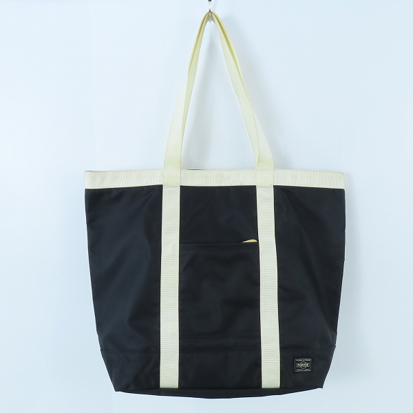 実際に弊社で買取させて頂いたPORTER/ポーター トートバッグ ブラック×アイボリーの画像 0枚目