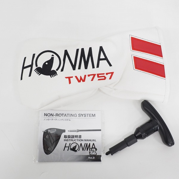 実際に弊社で買取させて頂いた【未使用】HONMA/ホンマ TOUR WORLD/ツアーワールド TW757 Type-S ドライバー 1w/9.0° VIZARD MA 6 FLEX:S HC付きの画像 7枚目