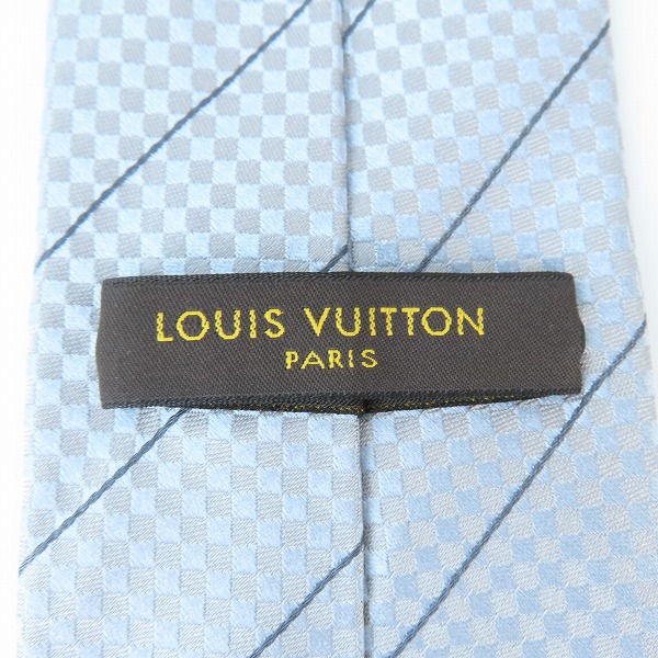実際に弊社で買取させて頂いたLOUIS VUITTON/ルイヴィトン 総柄 シルクネクタイの画像 3枚目