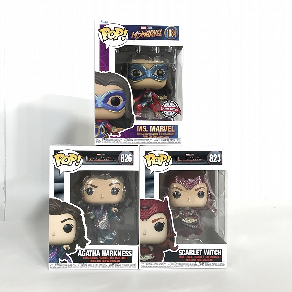 実際に弊社で買取させて頂いた【おまとめ】Funko/ファンコ Pop/ポップ MS.マーベル/スカーレットウィッチ/アイアンハート/マンティス 等 フィギュアの画像 2枚目