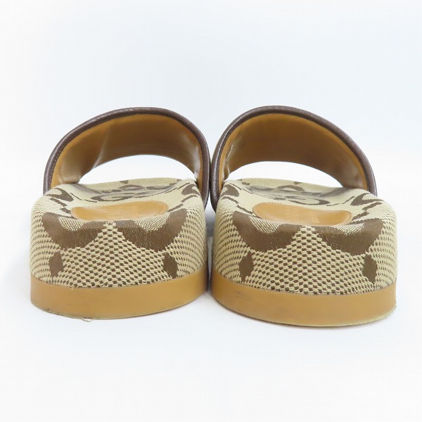 実際に弊社で買取させて頂いたGucci/グッチ ジャンボ GGキャンバス メンズ スライドサンダル 靴 624695/8の画像 1枚目