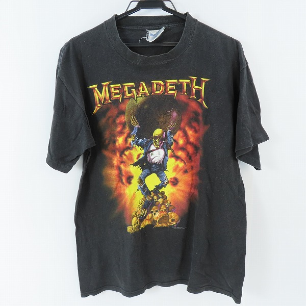 実際に弊社で買取させて頂いたBROCKUM社 MEGADETH/メガデス 90's ワールドツアー ヴィンテージ バンT/L