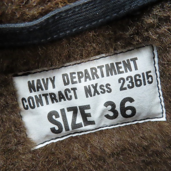 実際に弊社で買取させて頂いたTHE REAL McCOY'S/ザリアルマッコイズ N-1 デッキジャケット NXss 23615 36の画像 2枚目