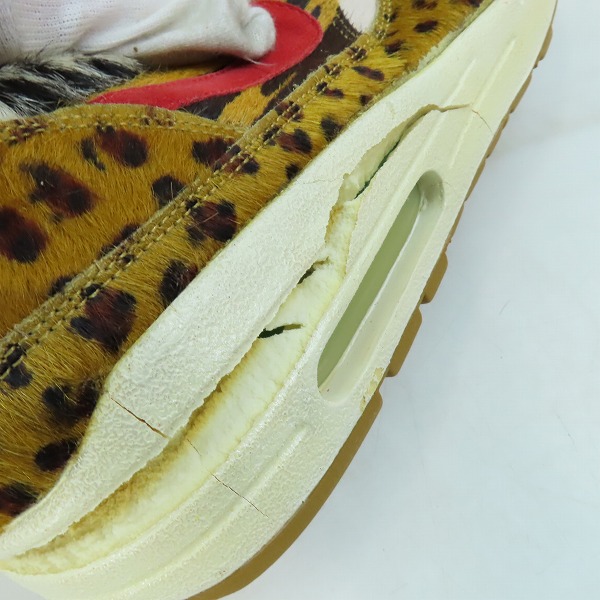 実際に弊社で買取させて頂いた【観賞用】NIKE×ATMOS/ナイキ×アトモス AIR MAX 1 SUPREME アニマルパック ハラコ/315763-761/28の画像 6枚目