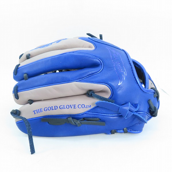 実際に弊社で買取させて頂いたRawlings/ローリングス HYPER TECH COLOR SYNC/ハイパーテックカラー 軟式/オールラウンド/右投げ用 グローブ/グラブ GR4HTCN55Wの画像 2枚目