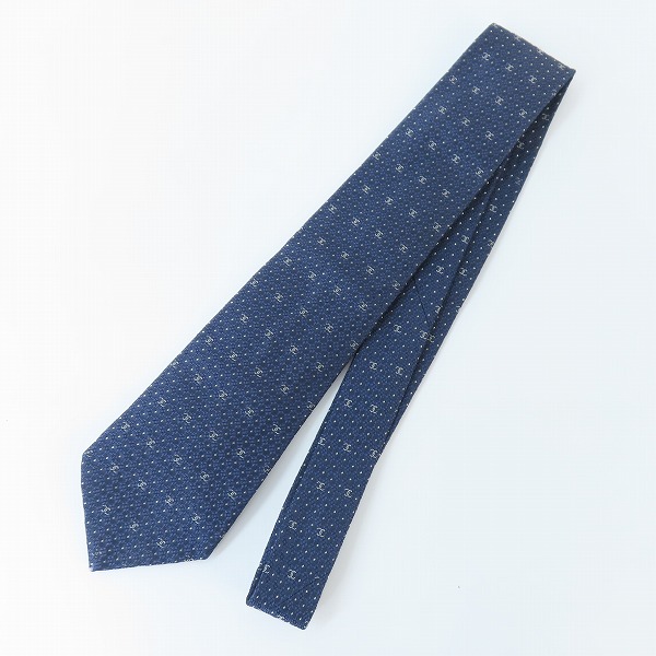 実際に弊社で買取させて頂いたCHANEL/シャネル ココマーク ドット シルクネクタイ