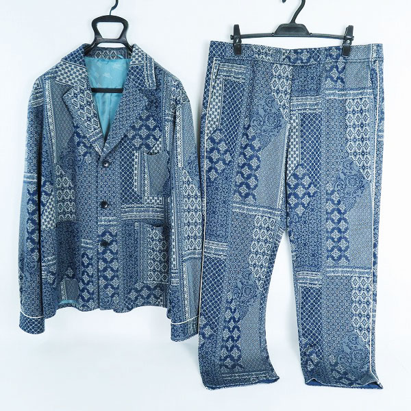 実際に弊社で買取させて頂いたETRO/エトロ バンダナ柄 3Bテーラードジャケット/スラックスパンツ セットアップ/52