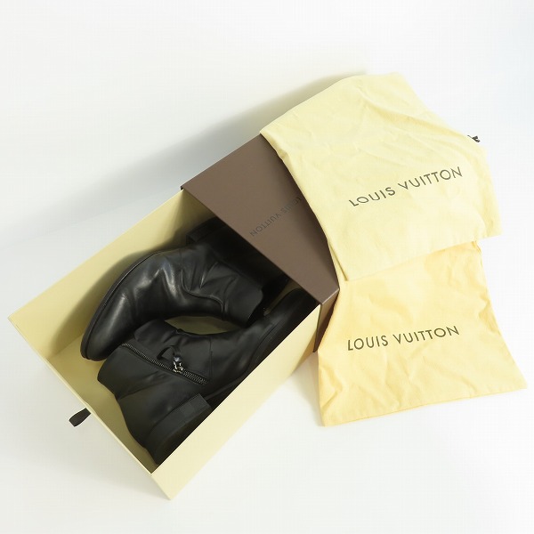 実際に弊社で買取させて頂いたLOUIS VUITTON/ルイヴィトン サイドジップブーツ 6.5の画像 9枚目