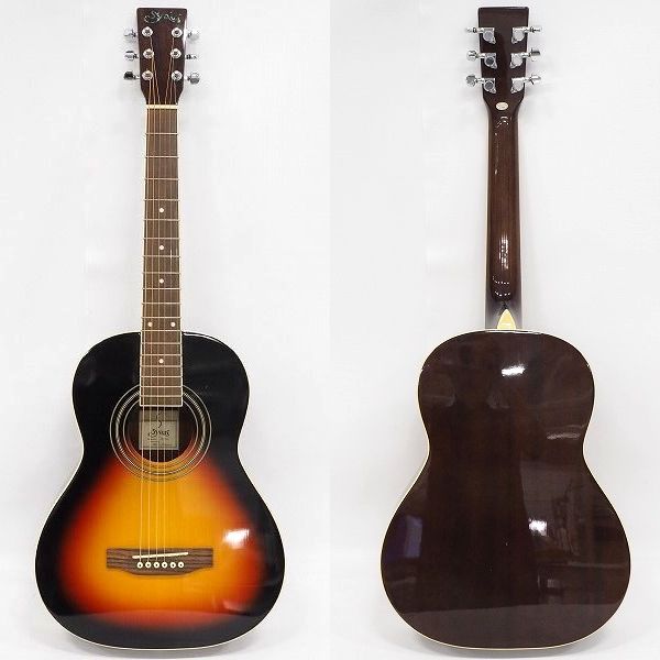 実際に弊社で買取させて頂いた★S.yairi /ヤイリ YM-17 VS ミニアコースティックギター/アコギ ギグトケース付 の画像 1枚目