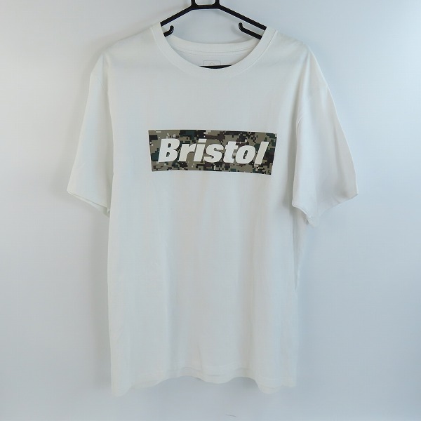 実際に弊社で買取させて頂いたF.C.Real Bristol/F.Cレアルブリストル CAMOUFLAGE BOX LOGO TEE/半袖 プリント Tシャツ FCRB-192070/XL